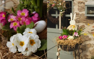 Druhý život záhradného odpadu: jarná dekorácia