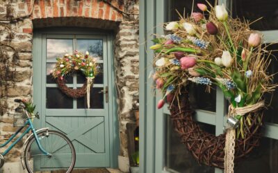 DIY – jarný veniec s tulipánmi