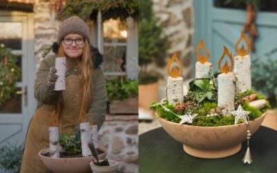 DIY – adventný veniec do záhrady