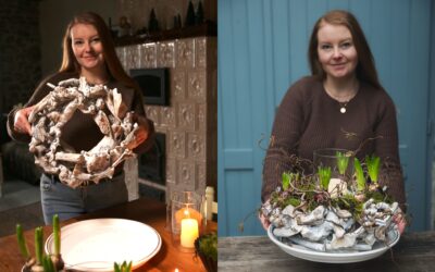 DIY – prírodný jarný veniec ako dekorácia na stôl