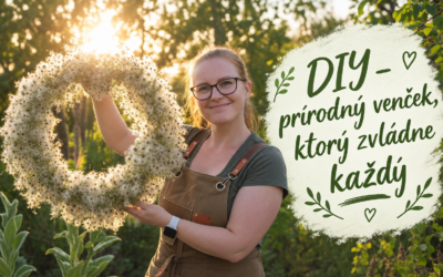 Jesenný veniec z prírodných materiálov